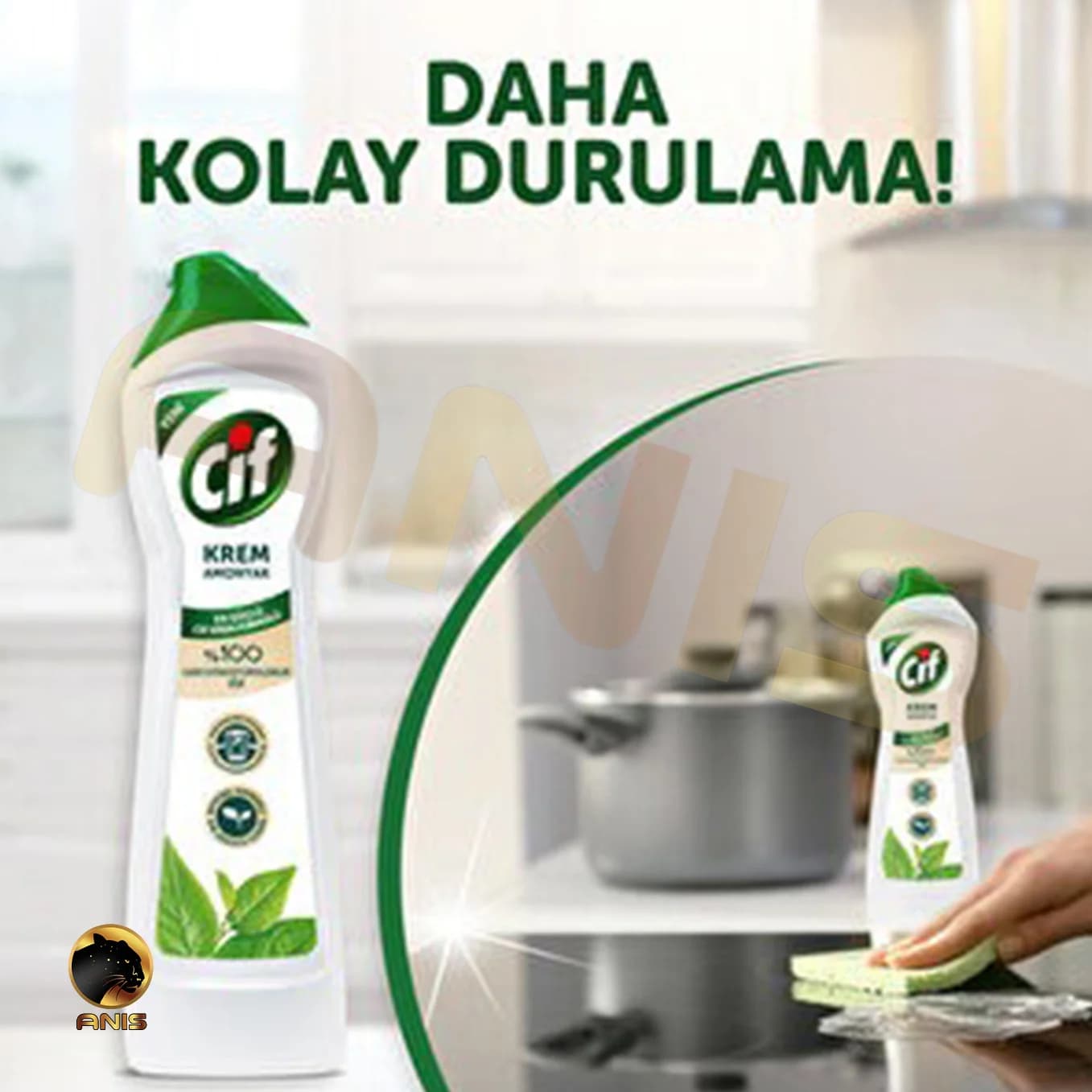کرم پاک کننده سطوح Krem Amonyak سیف با رایحه نعناع 500 میل — تصویر ۲