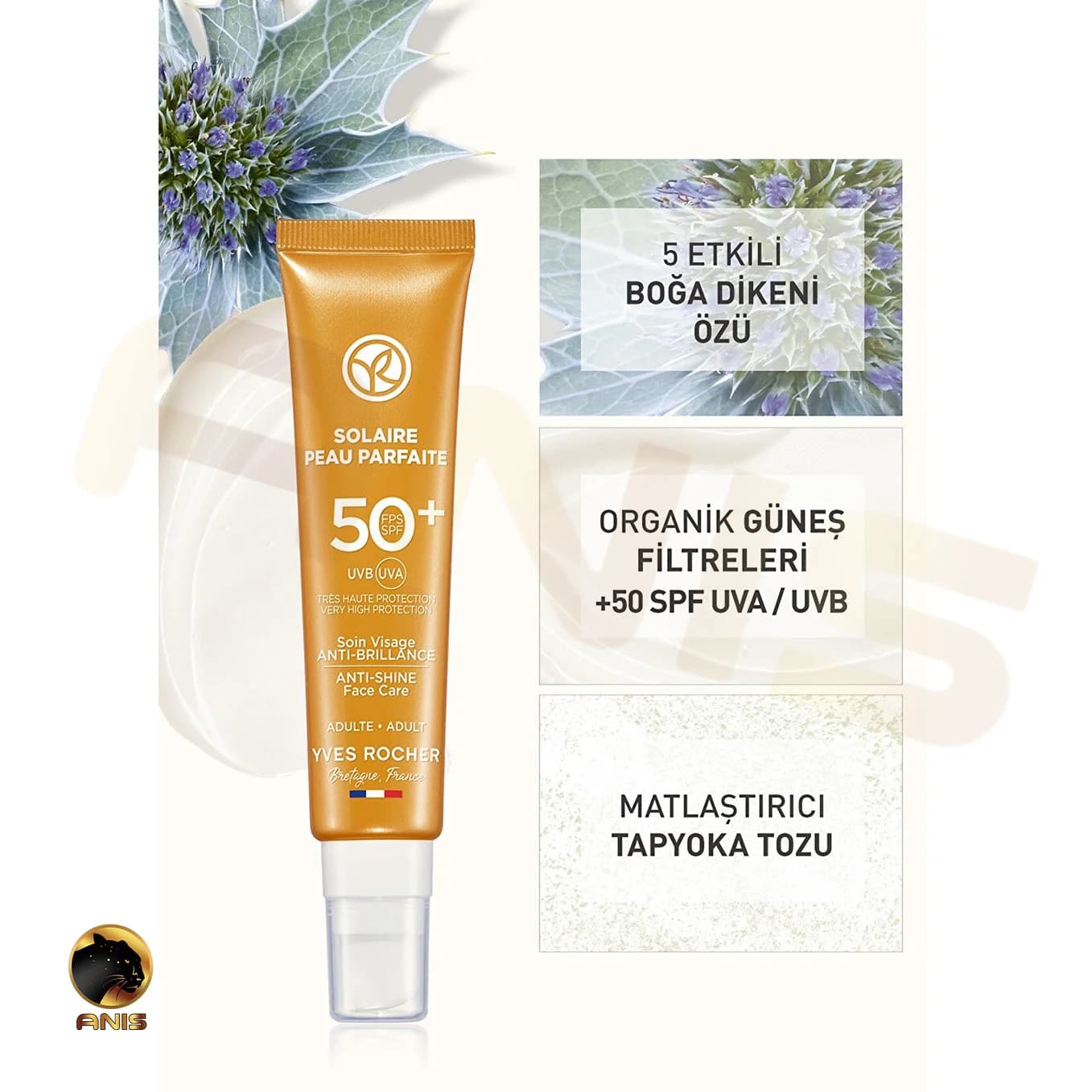 کرم ضد پیری و ضد آفتاب Solaire Peau Parfaite ایوروشه با SPF 50 حجم 40 میل — تصویر ۲