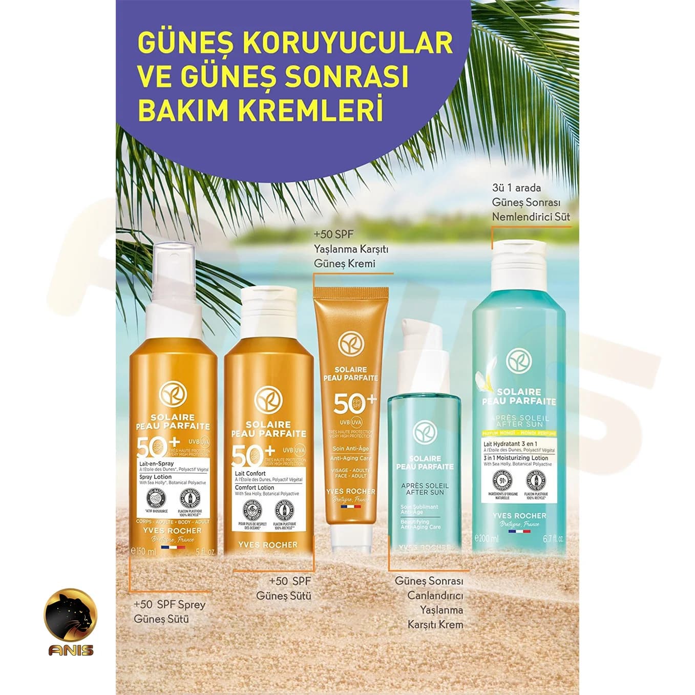 کرم ضد پیری و ضد آفتاب Solaire Peau Parfaite ایوروشه با SPF 50 حجم 40 میل — تصویر ۳