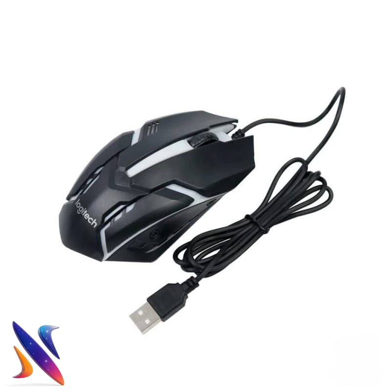 ماوس سیمی لاجیتک Logitech M200 USB Optical Mouse 1200 DPI — تصویر ۲