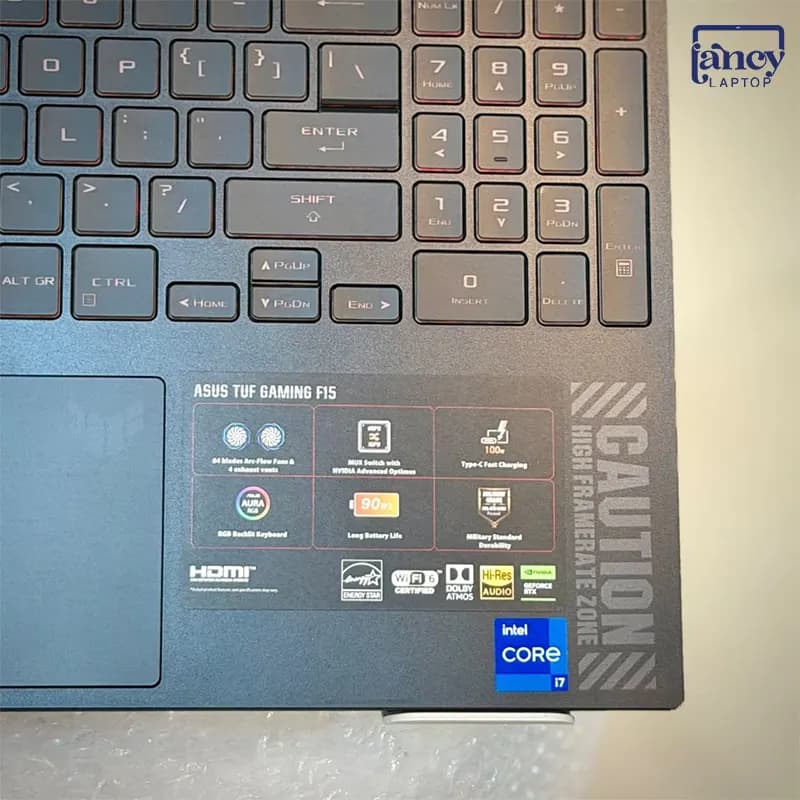 لپ تاپ اپن باکس 15.6 اینچی ایسوس TUF Gaming A15 FX507VU Core i7-13620H 16GB 1TB SSD RTX 4050 6GB 144Hz — تصویر ۸