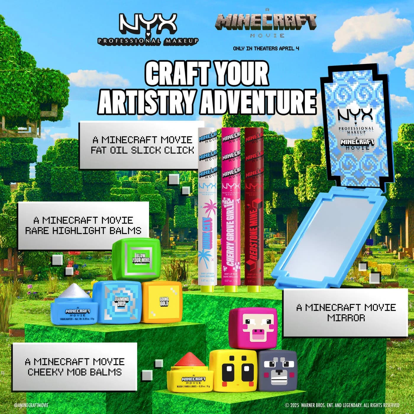 رژ گونه بالمی نیکس مدل Minecraft — تصویر ۶