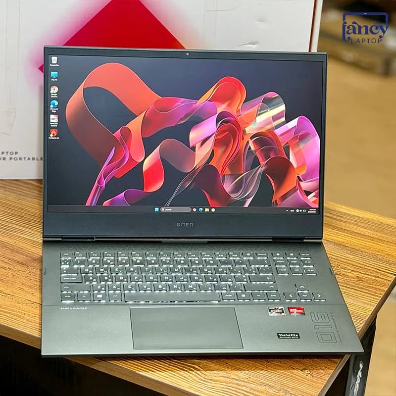 لپ تاپ استوک 16.1 اینچی اچ پی OMEN 16 Ryzen 5 5600H 16GB 512GB SSD AMD Radeon RX 6600M 8GB FHD IPS 144Hz — تصویر ۲