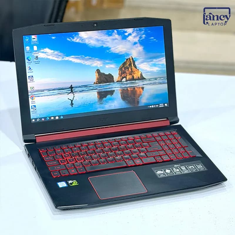 لپ تاپ استوک 15.6 اینچی ایسر Nitro 5 Core i7-7700HQ 16GB 128GB SSD 1TB HDD GTX 1050 Ti 4GB FHD IPS — تصویر ۲