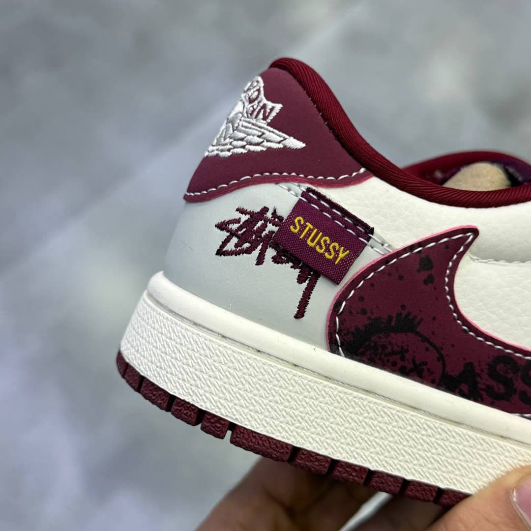 کفش کتونی مردانه نایک ایر جردن 1 Nike Air Jordan 1 Low Travis Scott Stussy — تصویر ۲
