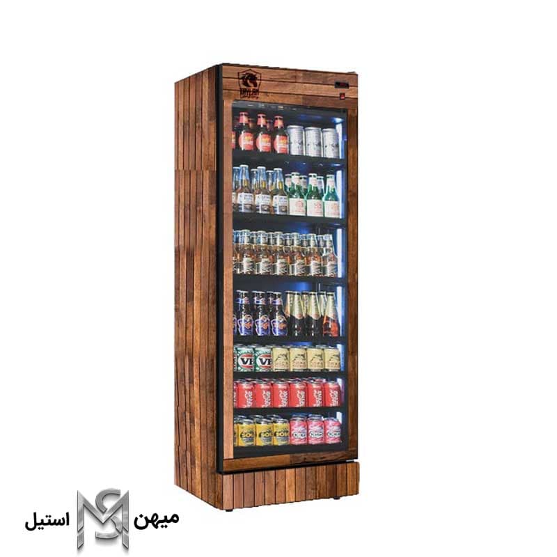 یخچال نوشیدنی چوبی تک درب دهنه 60 مدل TB-020F