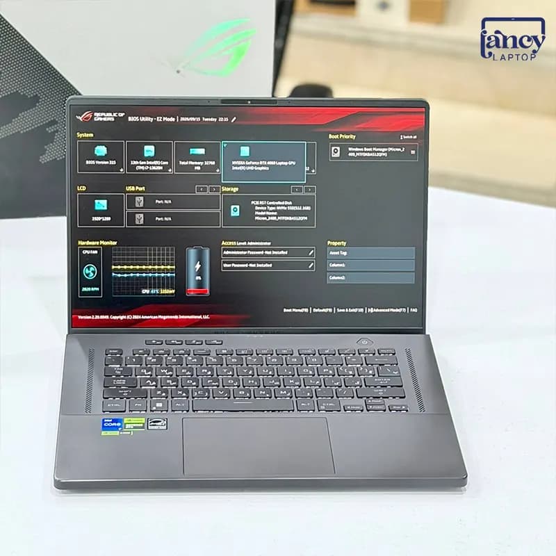 لپ تاپ اپن باکس 16 اینچی ایسوس ROG Zephyrus GU603VV Core i7-13620H 32GB 1TB SSD RTX 4060 8GB WUXGA — تصویر ۵