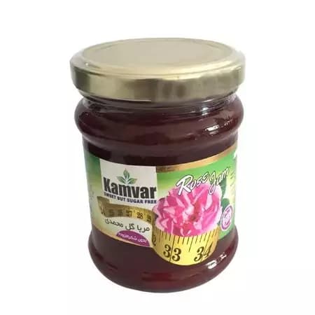 مربا گل محمدی بدون قند و رژیمی کامور