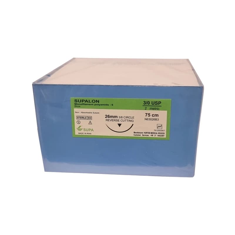 نخ بخیه سوپا مدل ریورس کات کد 3.0 بسته 36 عددی