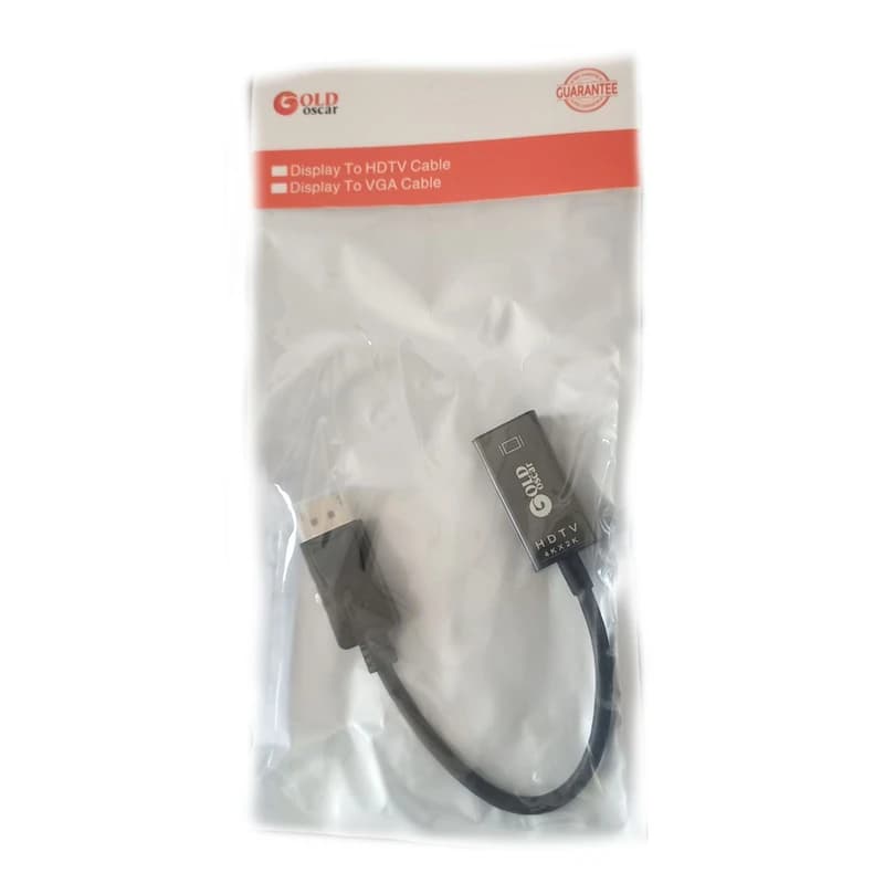 کابل تبدیل displayport به hdmi گلد اسکار مدل dh2t طول 0.2 متر — تصویر ۳