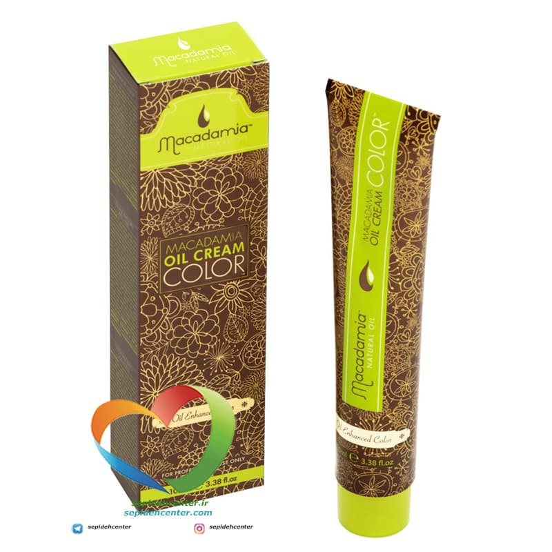 رنگ موی بدون آمونیاک ماکادمیا شماره MC3 شیر نسکافه Hair Color MACADAMIA Mix Color Milk Nescafe — تصویر ۲