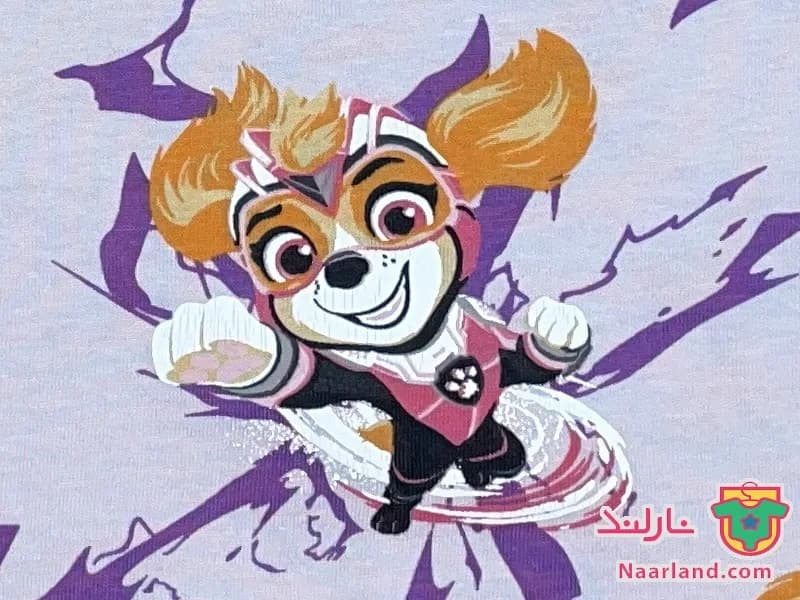 بلوز آستین بلند Paw Patrol آلمان یاسی طرح سگهای نگهبان — تصویر ۳