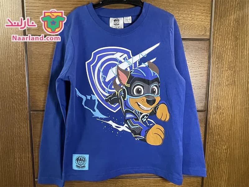 بلوز آستین بلند Paw Patrol آلمان آبی طرح سگهای نگهبان — تصویر ۴
