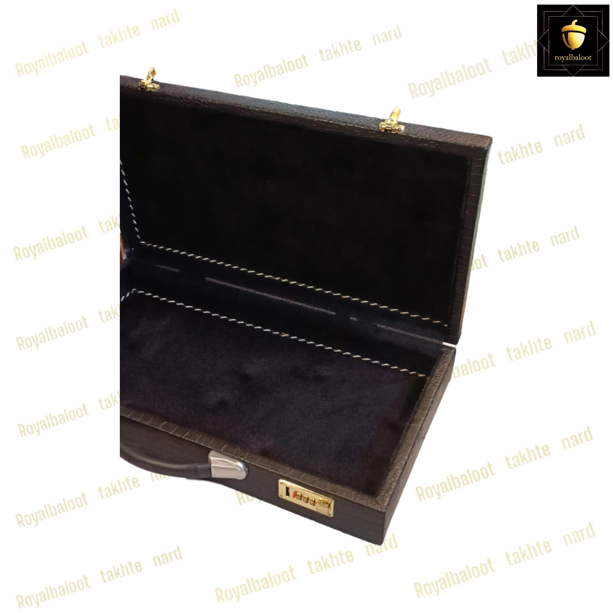 کیف سامسونت تخته نرد خاتم طرح پوست ماری کد 100 — تصویر ۳