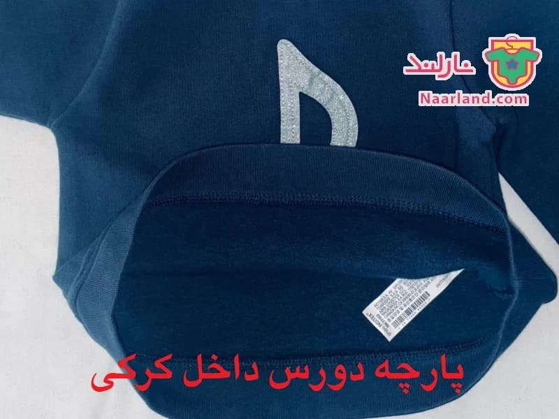 بلوز دورس مجلسی داخل کرکی دخترانه ZARA سرمه ای طرح نت موسیقی — تصویر ۵
