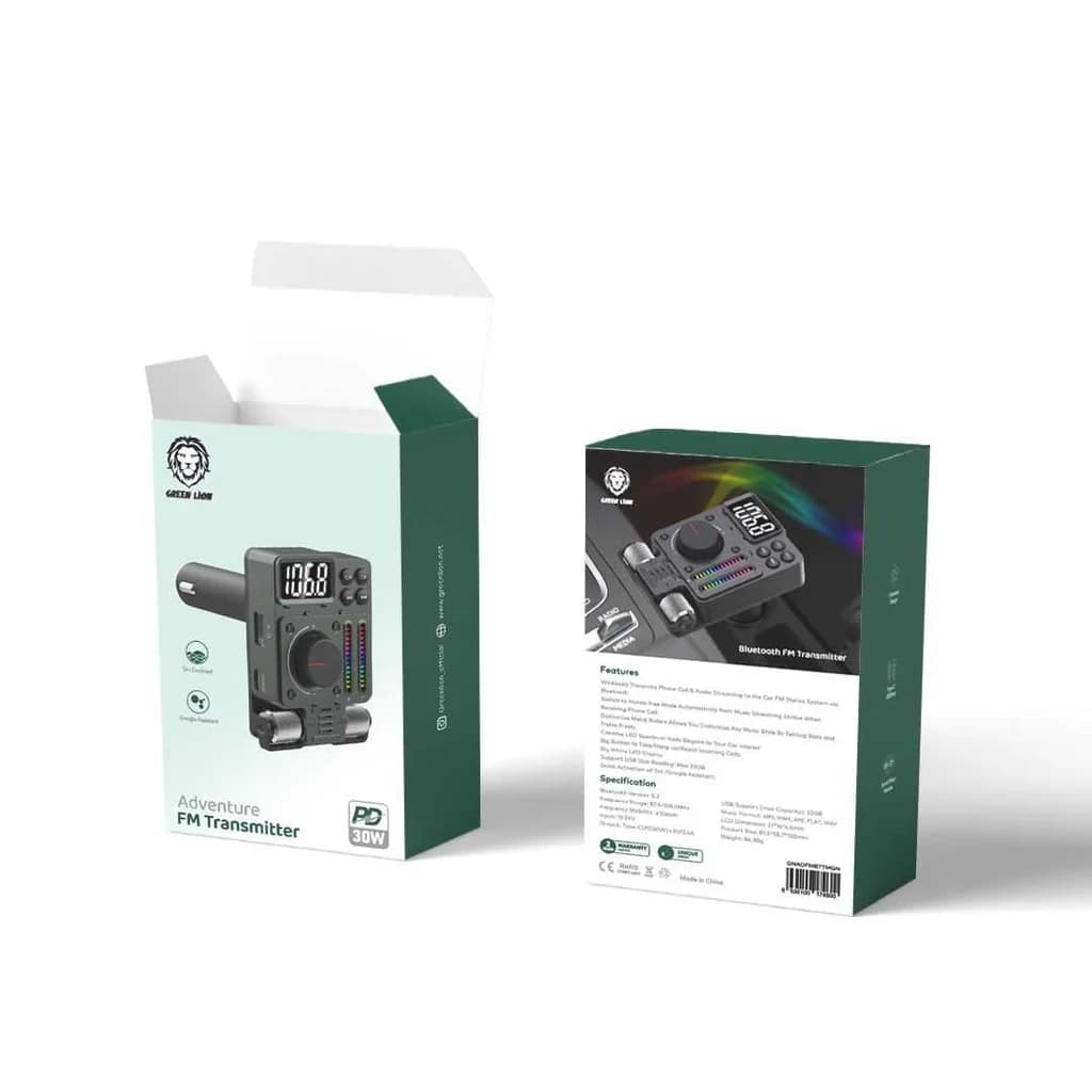شارژر فندکی Green Lion Adventure FM Transmitter — تصویر ۳