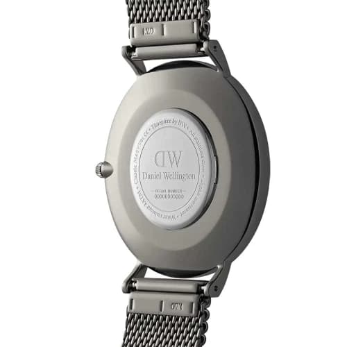 ساعت مردانه دنیل ولینگتون بند حصیری نقرهای | مدل DW-4695-G — تصویر ۳
