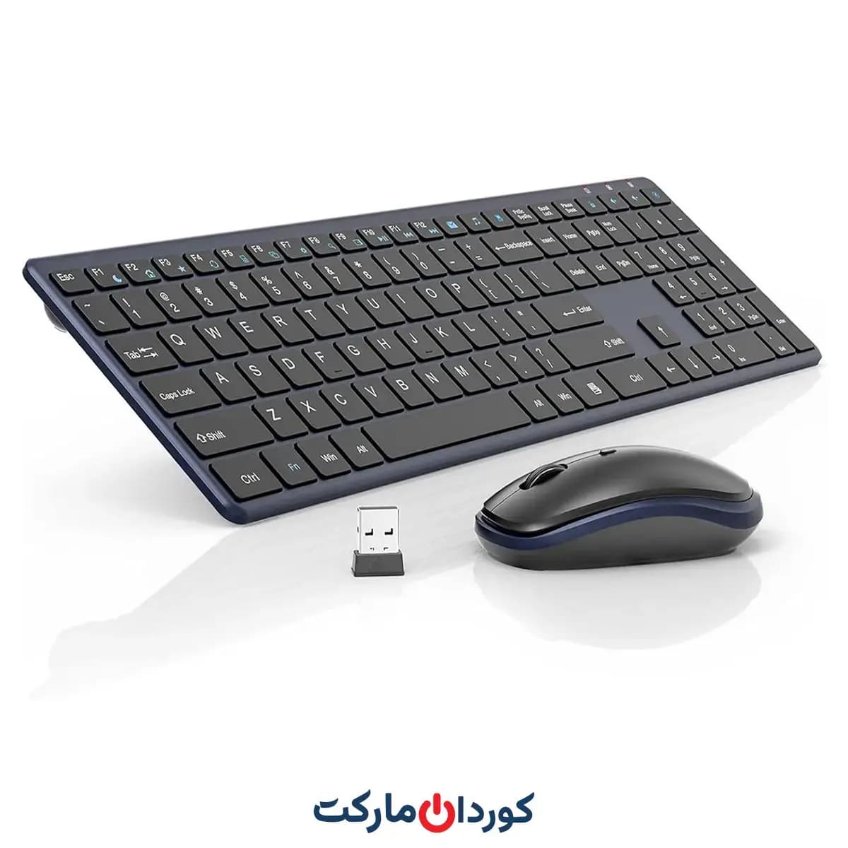 ست ماوس و کیبورد بیسیم اسلیم و بیصدا مدل KG9013 (مدل ماوس:G3180E)