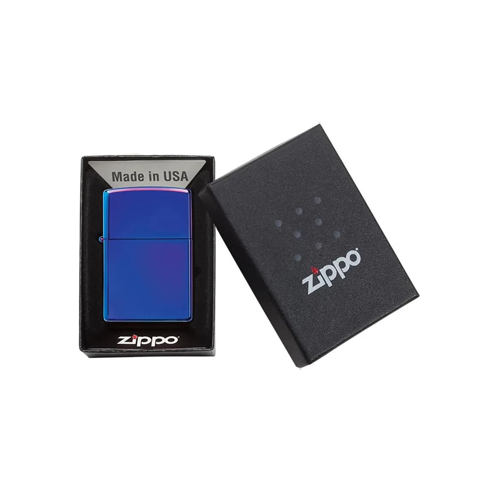 فندک زیپو مدل High Polish Indigo کد 29899 — تصویر ۵