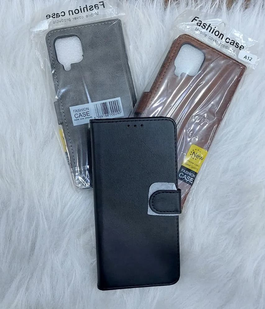 کیف چرمی کلاسوری مناسب برای گوشی موبایل مدل A12