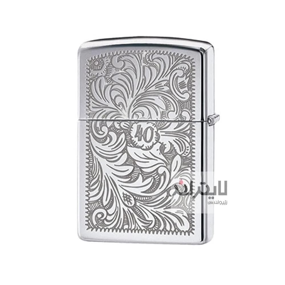 فندک زیپو مدل 40th Anniversary Venetian Floral Design کد 28789 — تصویر ۳