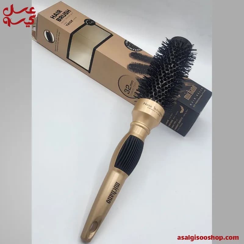 برس پیچ نسوز میچانو|Michano Ceramic Ionic Round Brush| کد 2581 — تصویر ۳