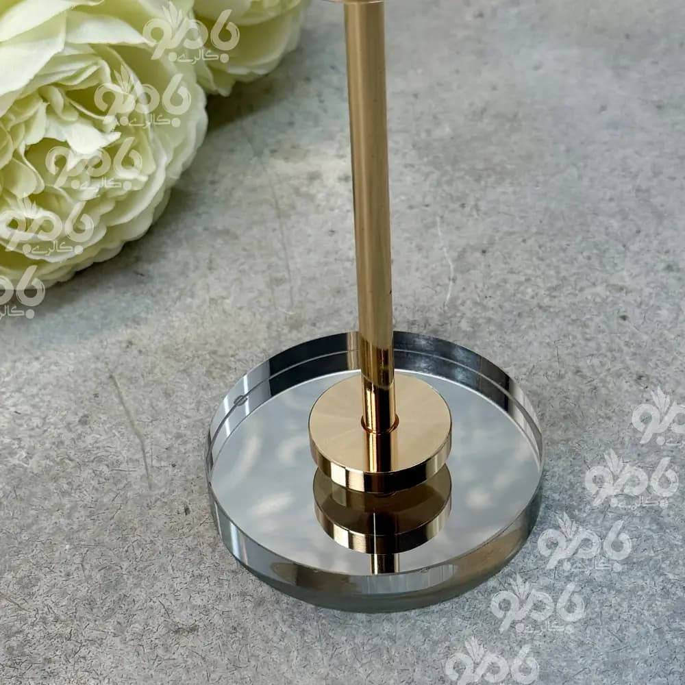 جاشمعی3سایز کریستال 410 – 216 غنچه طلایی — تصویر ۳