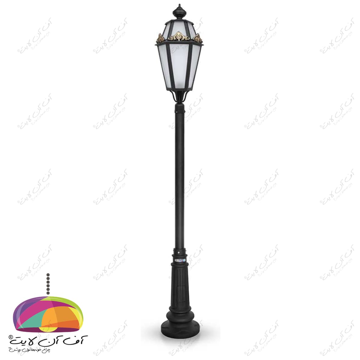 چراغ پارکی مدل برنارد با پایه نارون شب تاب