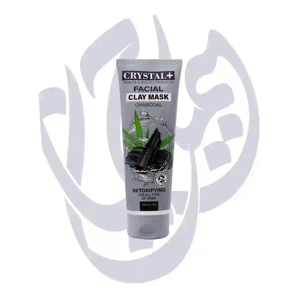 ماسک خاک رس کریستال مناسب انواع پوست کربن فعال CLAY MASK 250ml