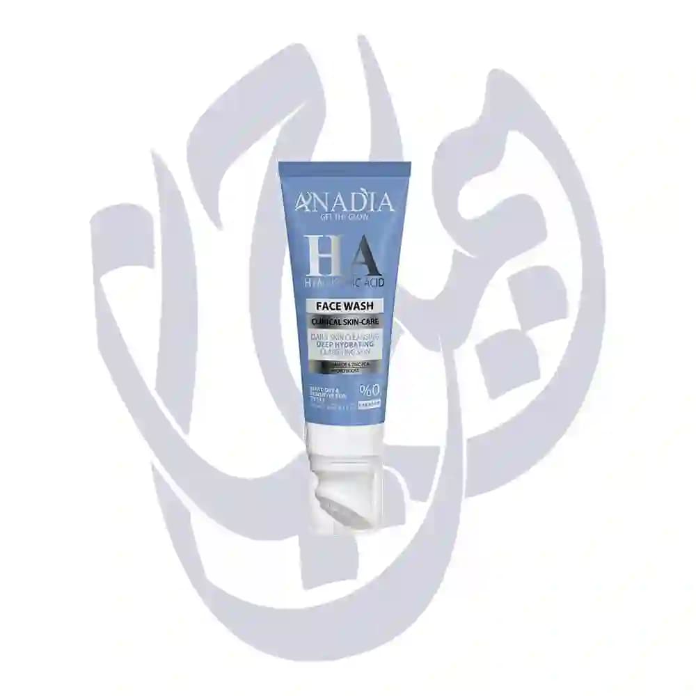 ژل شستشوی صورت هیالورونیک اسید آنادیا مناسب پوست خشک 200ml