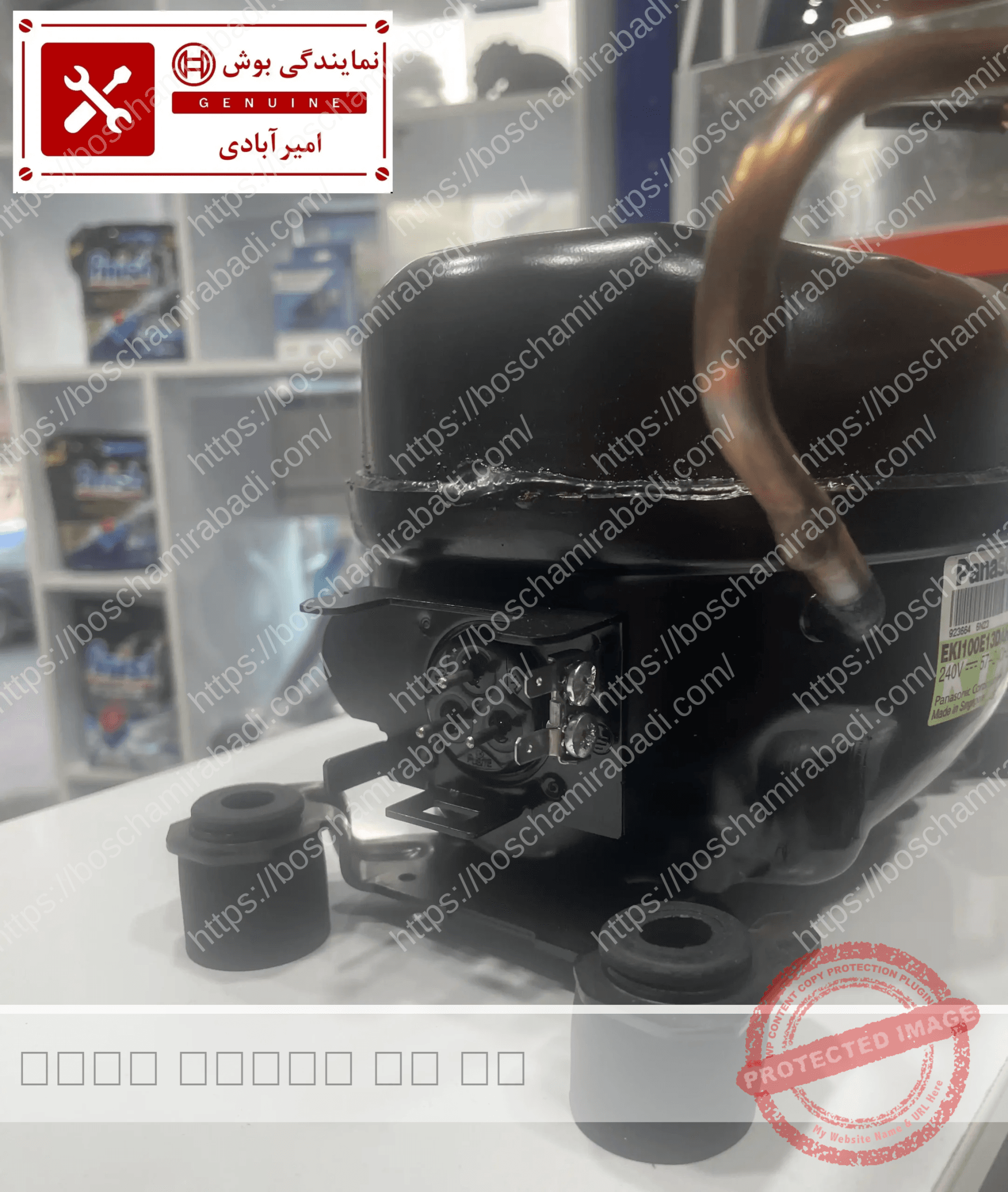 کمپرسور یخچال و فریزر بوش و زیمنس و نف فابریک کد: 00145569 — تصویر ۷
