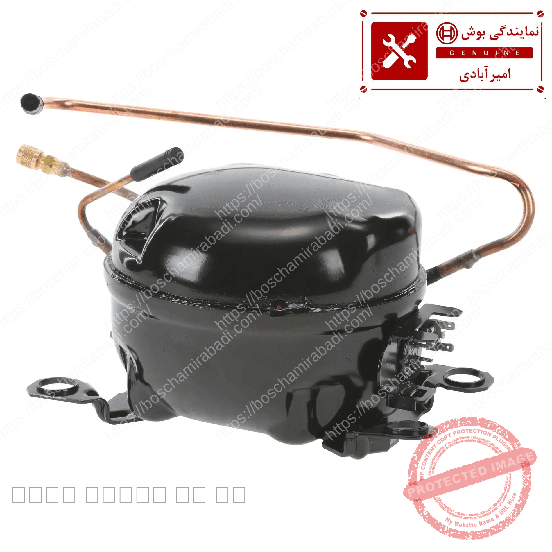 کمپرسور یخچال و فریزر بوش و زیمنس و نف فابریک کد: 00145569 — تصویر ۳