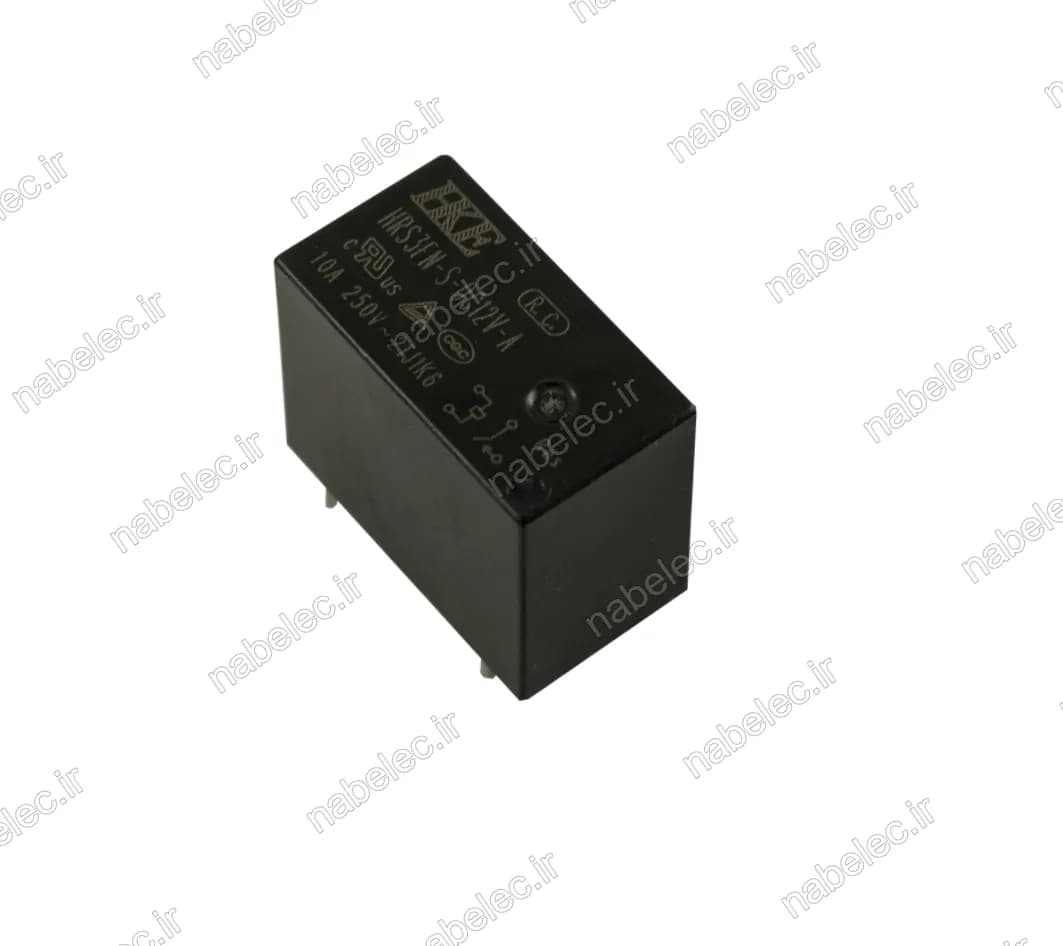 رله 12 ولت 10 آمپر 4 پایه HRS3FN-S-DC12V-A مدل HKE