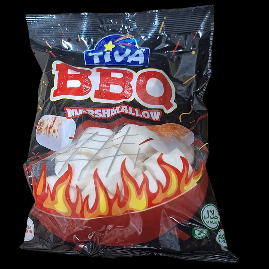 مارشمالو کبابی باربیکیو (BBQ) تیوا 250 گرمی