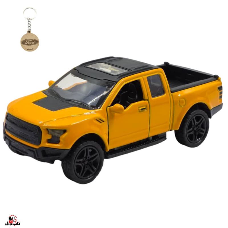 ماکت ماشین ناب سل مدل فورد رپتور فلزی موزیکال چراغدار FORD به همراه جاسوییچی — تصویر ۸