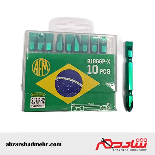 نوک پیچ گوشتی دوسو و چارسو برزیلی 6/5 سانتی