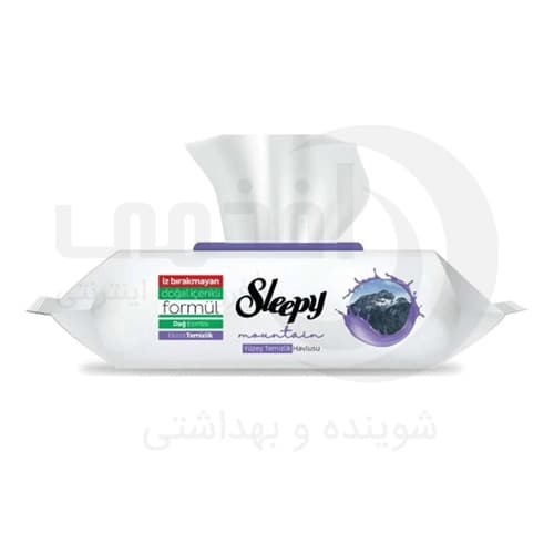 دستمال مرطوب اسلیپی Sleepy رایحه کوهستانی بسته 100 عددی