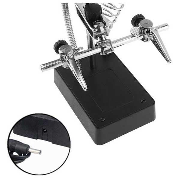 گیره مونتاژ ذره بین دار به همراه پایه هویه TE-800 — تصویر ۵