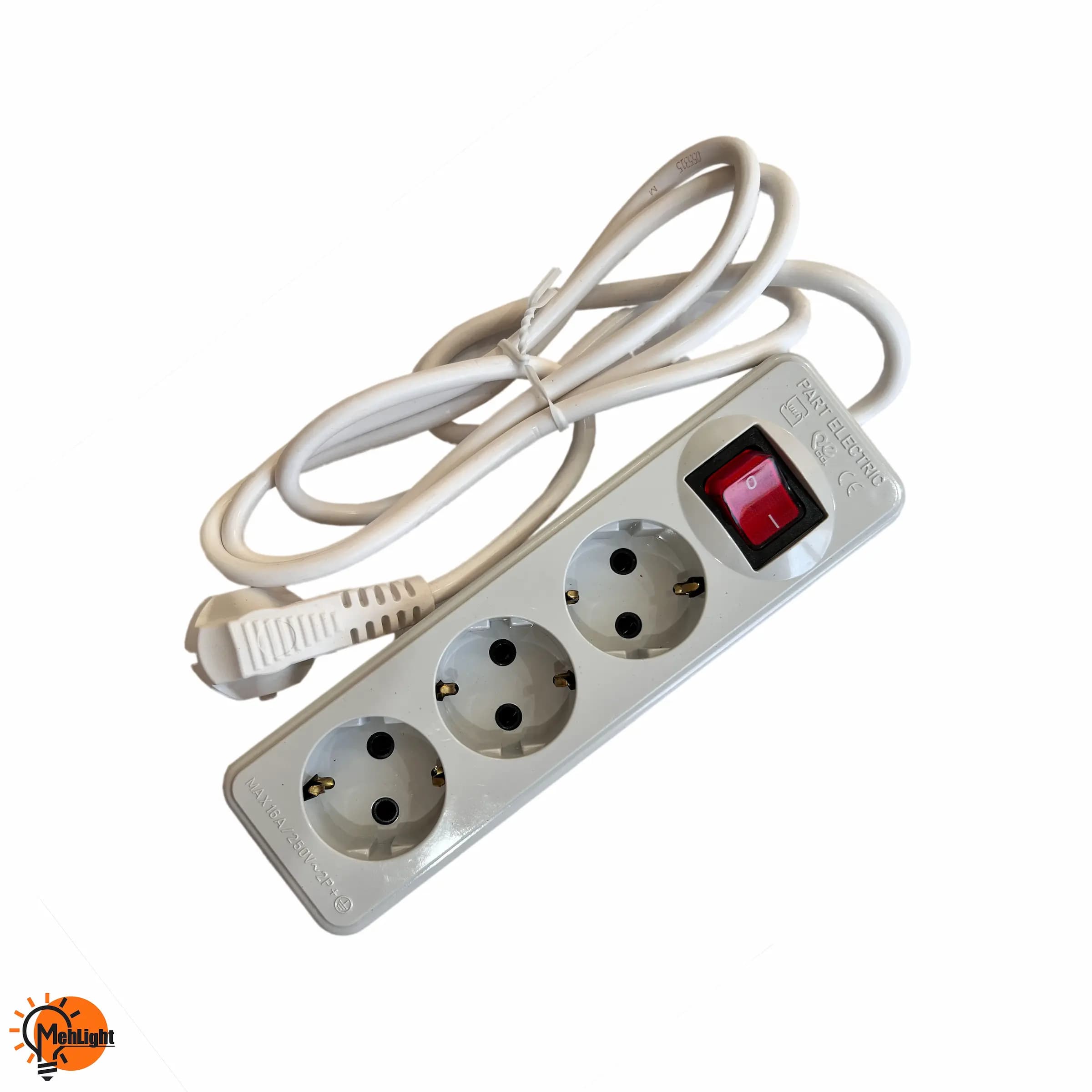 چند راهی برق سه خانه پارت الکتریک مدل شهاب PE703 — تصویر ۳