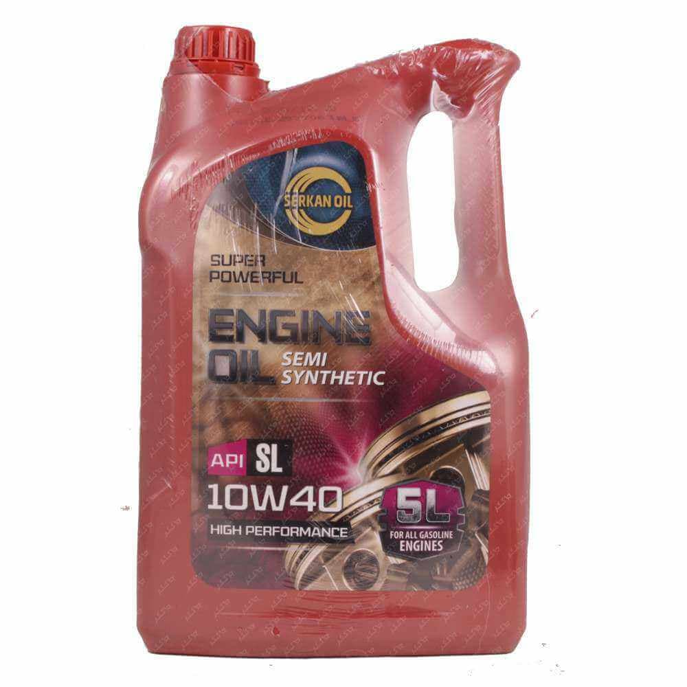 روغن موتور سرکان 10w40 SL نیمه سنتتیک 5لیتر