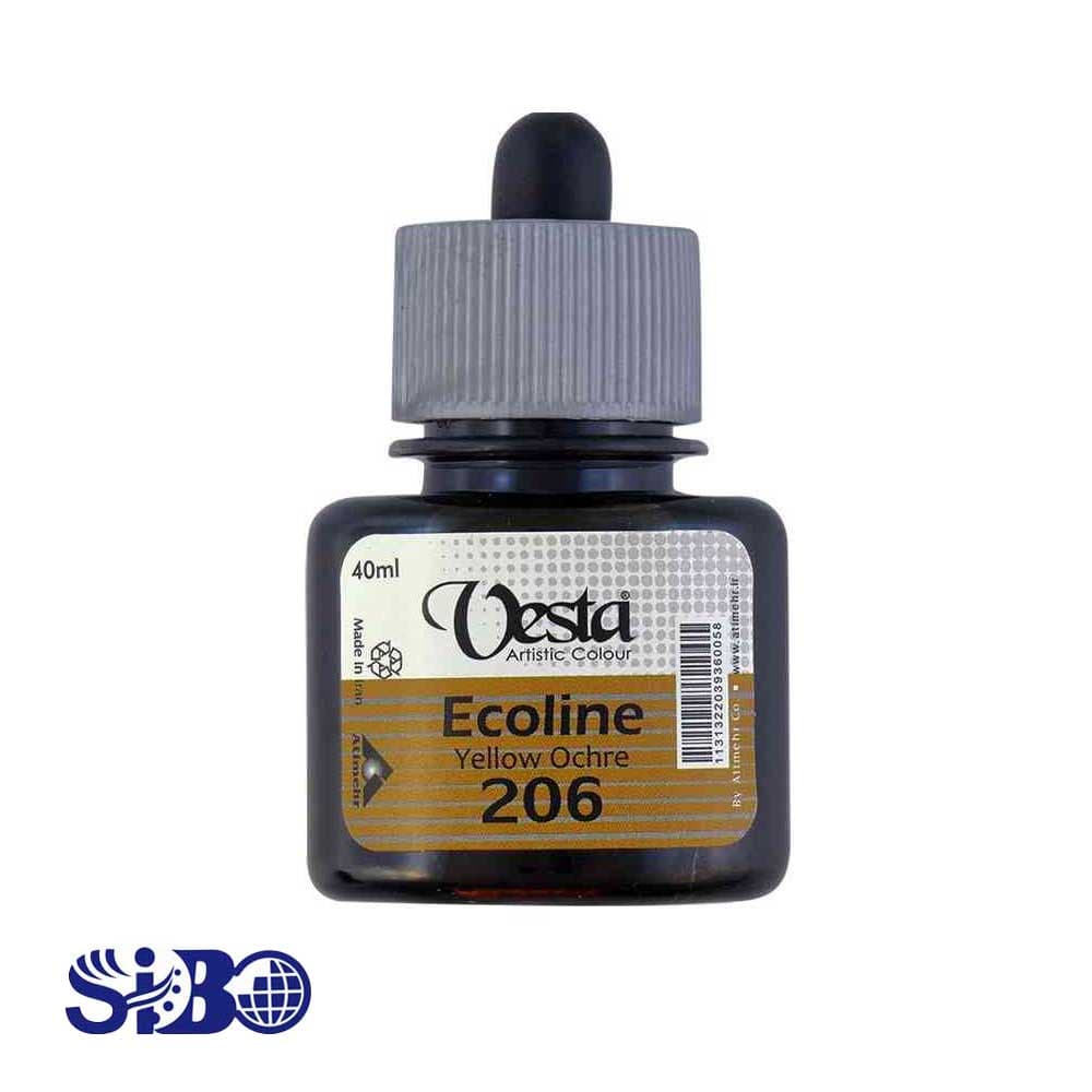 اکولین وستا رنگ اکر yellow ochre کد 206