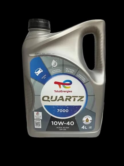 روغن موتور توتال 10w40 TOTAL QUARTZ مدل 7000 اصل سفارش امارات حجم 4 لیتر — تصویر ۲
