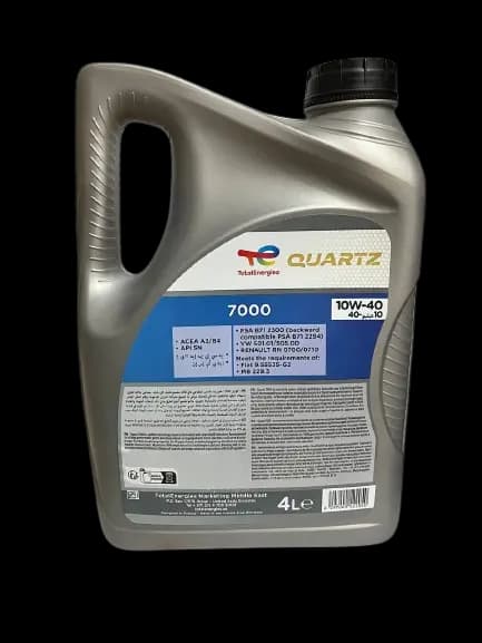 روغن موتور توتال 10w40 TOTAL QUARTZ مدل 7000 اصل سفارش امارات حجم 4 لیتر — تصویر ۳