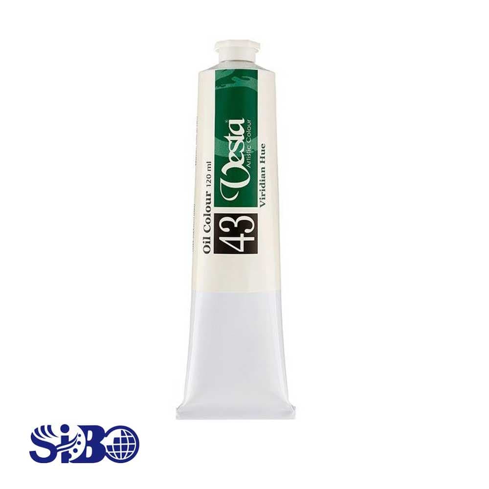 رنگ روغن وستا 120 میل رنگ سبز Viridian Hue کد 43