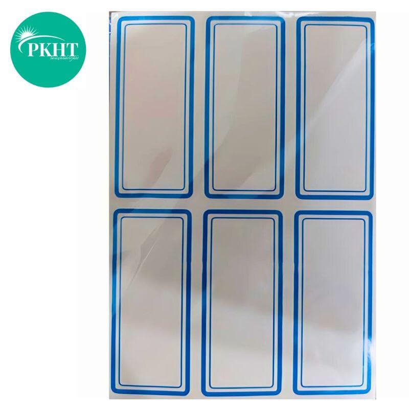 برچسب دور آبی 50 برگی سایز 3.5×7.5 سانتیمتر وارداتی عمده