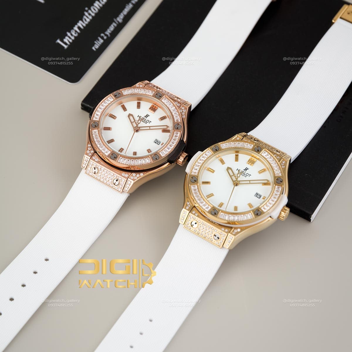 ساعت هابلوت زنانه سفید نگیندار HUBLOT BIGBANG — تصویر ۳