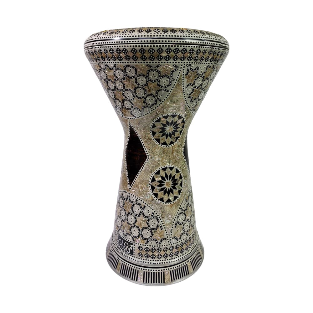 داربوکا جوهرالفن سایز8/75طرح سیارات عاج DARBUKA gawharetelfan