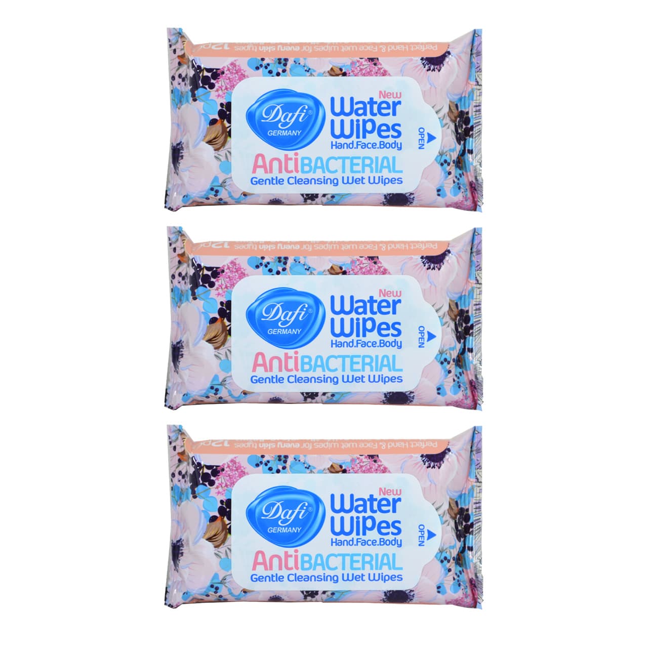 دستمال مرطوب دافی مدل Anti bacterial مجموعه 3 عددی — تصویر ۴