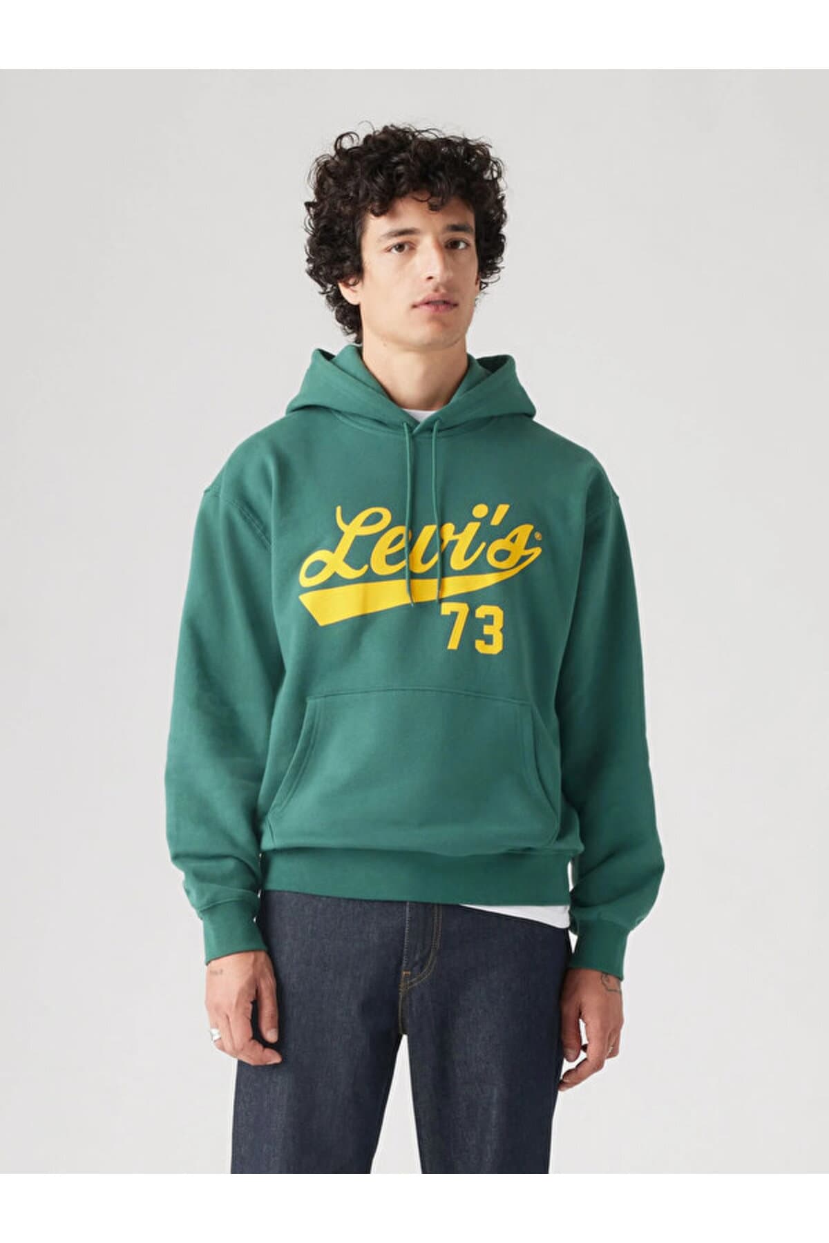 سویشرت لیوایز مردانه پنبه-پلی استر سبز راسته Regular/رگولار Relaxed/ریلکس Daily/روزانه | Levi’s A2639 PK