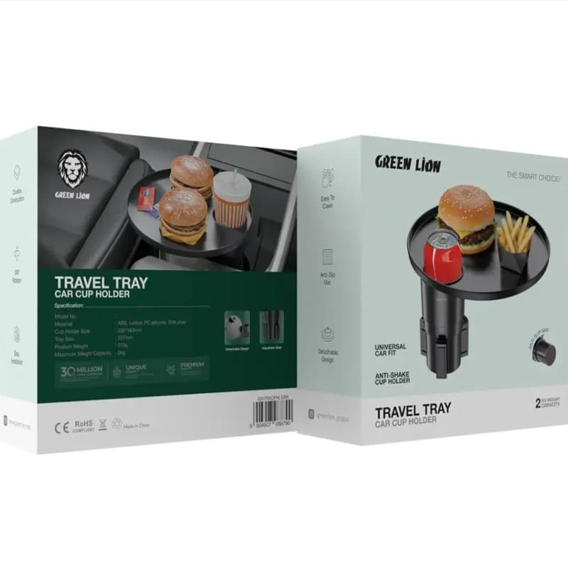 استند لیوانی ماشین گرین لاین مدل Green Lion Travel Tray Car Cup Holder 088790 — تصویر ۵
